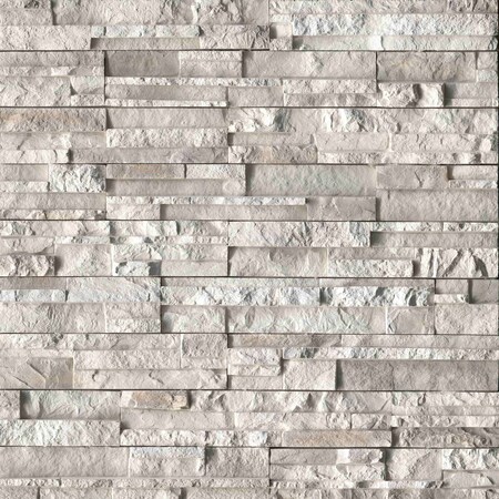 Msi Danbury White Pattern Varying Length Natural Concrete Wall Tile ZOR-PNL-0169
